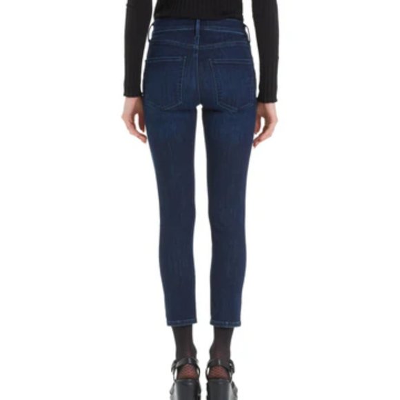 Agolde Sophie High Rise Skinny Crop Stretch in Honor Dark Wash Size 25 #A018-835 - Picture 2 of 15